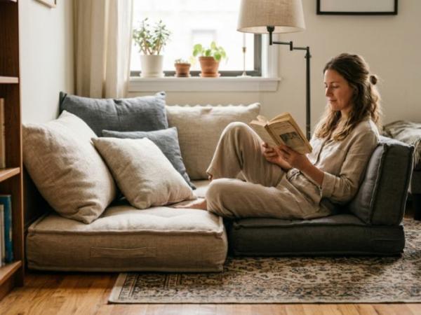 Floor Pillows and Cushions: The Smartest Fix for Small Spaces and Reading Nooks photo