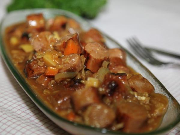 Curried sausages * photo