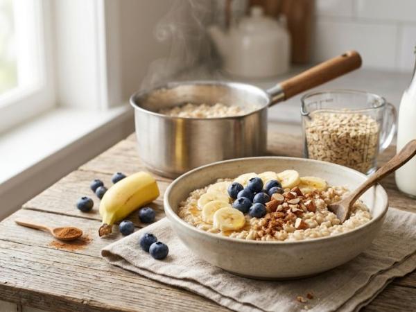How to Make Porridge with Rolled Oats photo