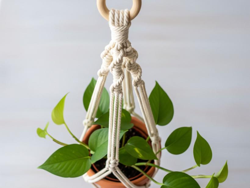 Make a Simple Macrame Plant Hanger That Actually Looks Good photo